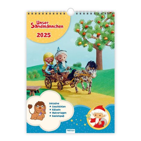 Trötsch Unser Sandmännchen Classickalender Kalender Unser Sandmännchen 2025, Kalender