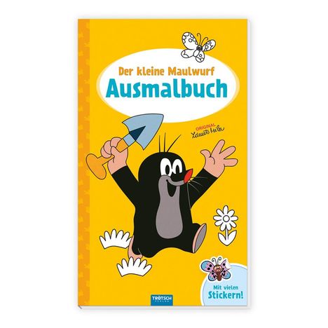 Trötsch Der kleine Maulwurf Ausmalbuch mit Stickern, Buch