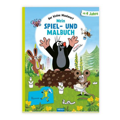 Trötsch Der kleine Maulwurf Mein Spiel- und Malbuch, Buch