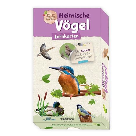 Trötsch 55 Lernkarten Heimische Vögel, Diverse