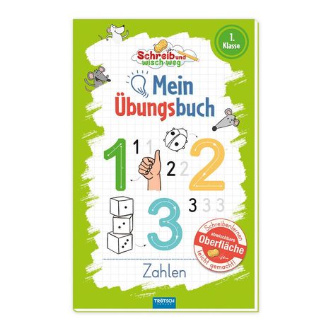 Trötsch Mein Übungsbuch Schreib und wisch weg Zahlen, Buch