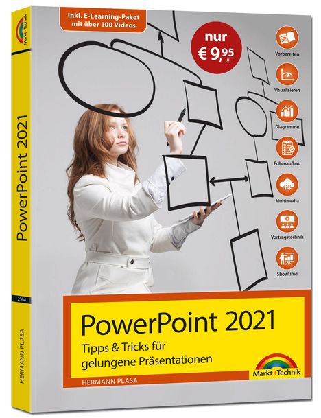 Hermann Plasa: PowerPoint 2021 Tipps und Tricks für gelungene Präsentationen und Vorträge. Komplett in Farbe, Buch
