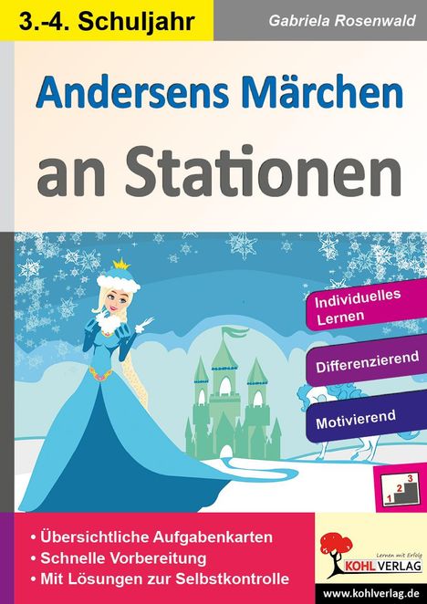 Gabriela Rosenwald: Andersens Märchen an Stationen / Klasse 3-4, Buch