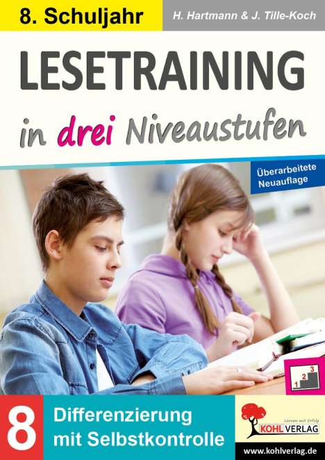 Horst Hartmann: Lesetraining in drei Niveaustufen / Klasse 8, Buch
