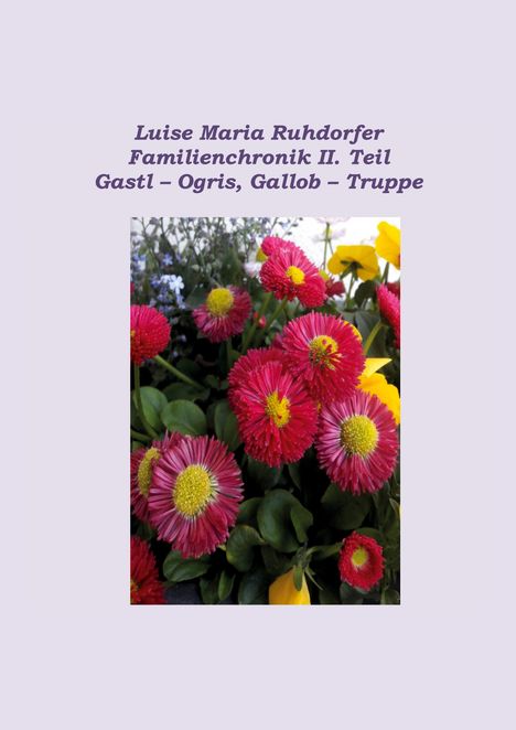 Luise Maria Ruhdorfer: Familienchronik II. Teil: Gastl ¿ Ogris, Gallob ¿ Truppe, Buch