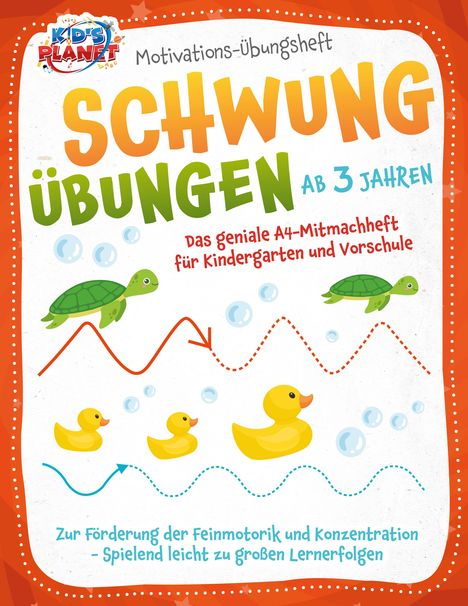 Julia Sommerfeld: Motivations-Übungsheft! Schwungübungen ab 3 Jahren: Das geniale A4-Mitmachheft für Kindergarten und Vorschule zur Förderung der Feinmotorik und Konzentration - Spielend leicht zu großen Lernerfolgen, Buch