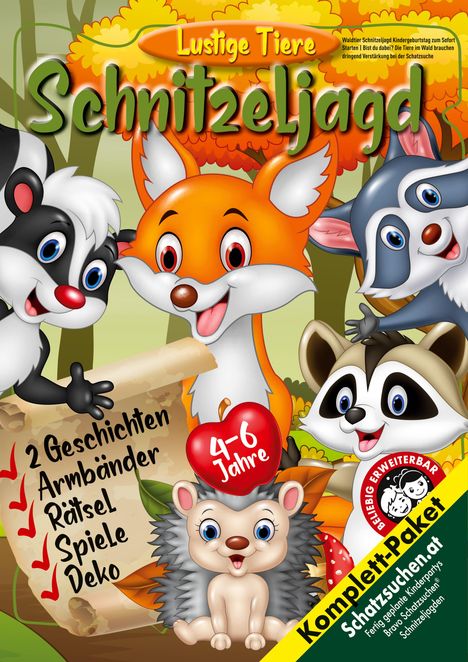 Birgit Bravo: Waldtier Schnitzeljagd Kindergeburtstag zum Sofort Starten, Buch