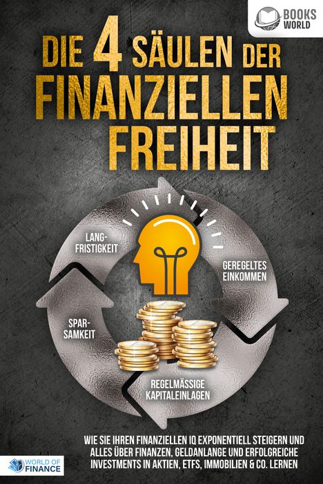 World of Finance: Die 4 Säulen der finanziellen Freiheit: Wie Sie Ihren finanziellen IQ exponentiell steigern und alles über Finanzen, Geldanlange und erfolgreiche Investments in Aktien, ETFs, Immobilien &amp; Co. lernen, Buch