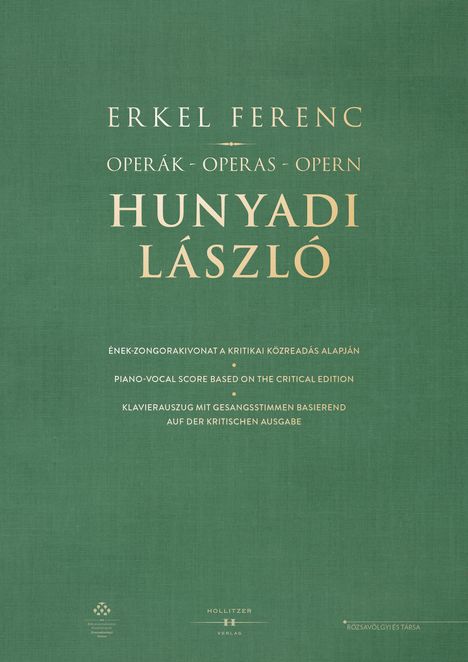 Ferenc Erkel: Operák - Operas - Opern. Hunyadi László, Buch