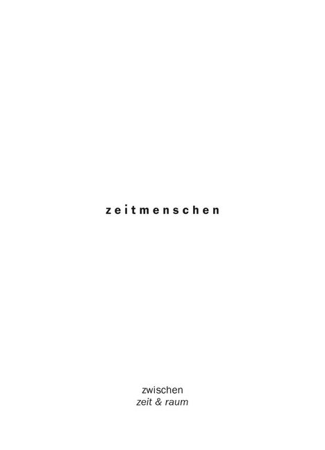 Peter Langebner: zeitmenschen, Buch