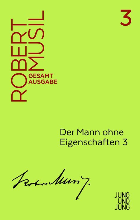 Robert Musil: Der Mann ohne Eigenschaften 3, Buch