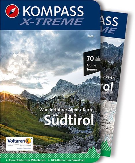 KOMPASS X-treme Wanderführer Südtirol, 70 Alpine Touren, Buch