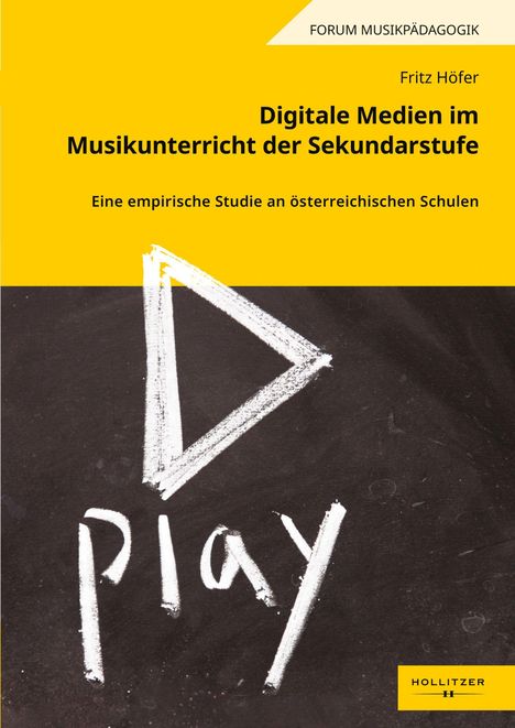 FORUM MUSIKPÄDAGOGIK. Digitale Medien im Musikunterricht der Sekundarstufe. Play-Dreieck auf dunklem Hintergrund.