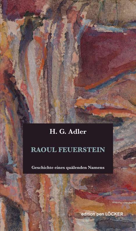 H. G. Adler: Raoul Feuerstein, Buch