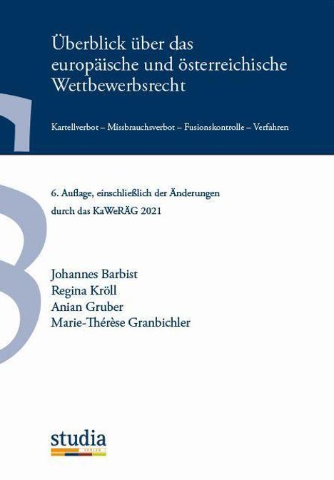 Johannes Barbist: Überblick über das europäische/öster. Wettbewerbsrecht, Buch