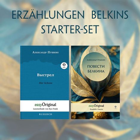 Erzählungen Belkins (mit Audio-Online) - Starter-Set - Russisch-Deutsch, 2 Bücher