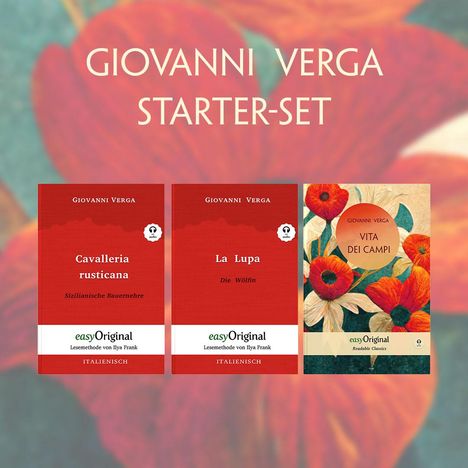 Giovanni Verga: Vita dei campi (mit 3 MP3 Audio-CDs) - Starter-Set, Buch