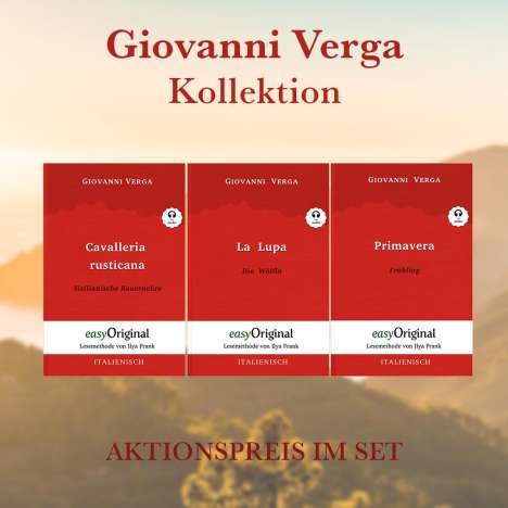 Giovanni Verga: Giovanni Verga Kollektion (Bücher + 3 Audio-CDs) - Lesemethode von Ilya Frank, Buch