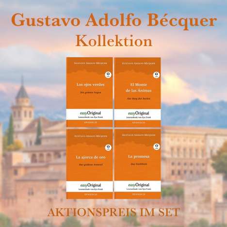 Gustavo Adolfo Bécquer: Gustavo Adolfo Bécquer Kollektion (Bücher + 4 Audio-CDs) - Lesemethode von Ilya Frank, Buch