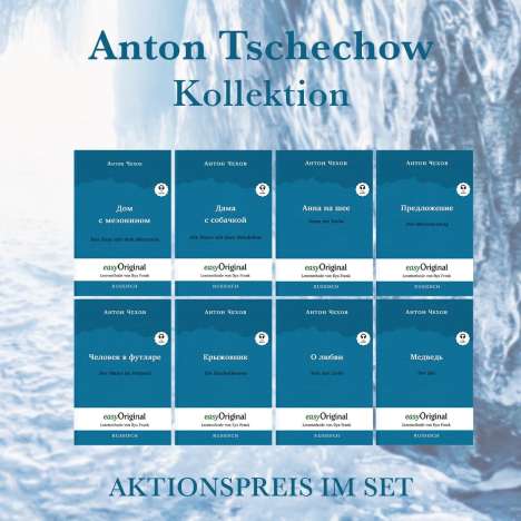 Anton Pawlowitsch Tschechow: Anton Tschechow Kollektion (Bücher + 8 Audio-CDs) - Lesemethode von Ilya Frank, Buch