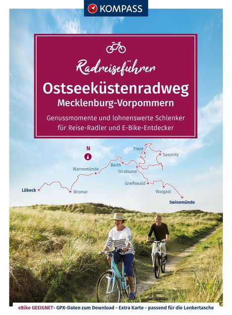 KOMPASS Radreiseführer Ostseeküstenradweg Mecklenburg-Vorpommern, Buch