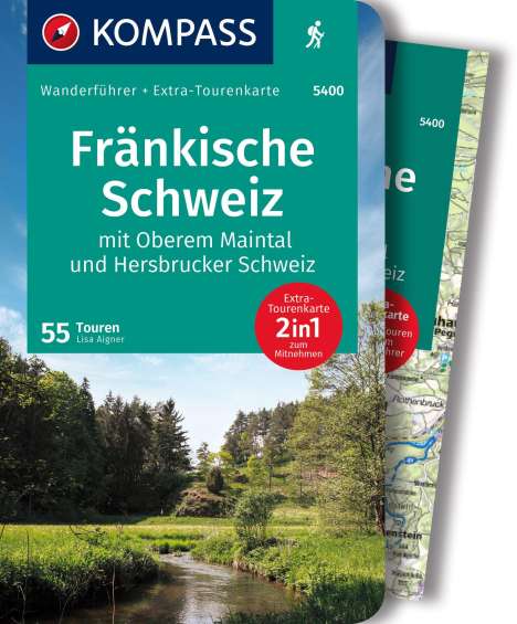 Lisa Aigner: KOMPASS Wanderführer Fränkische Schweiz mit Oberem Maintal und Hersbrucker Schweiz, 55 Touren mit Extra-Tourenkarte, Buch