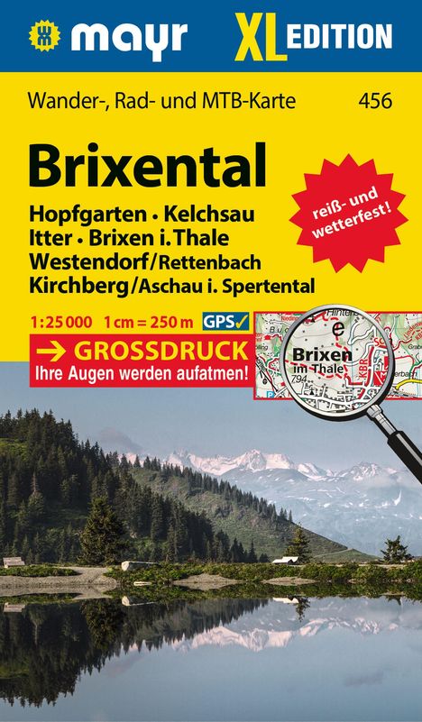 Mayr Wanderkarte Brixental XL 1:25.000, Karten