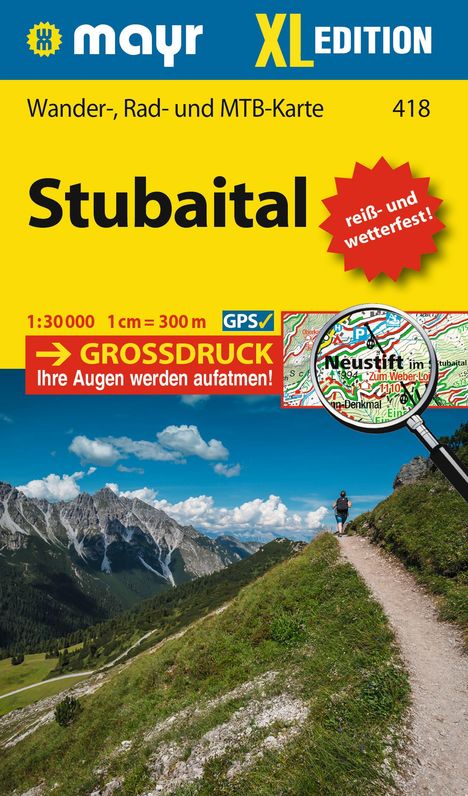 Mayr Wanderkarte Stubaital XL 1:30.000, Karten