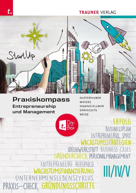Elke Austerhuber: Praxiskompass Entrepreneurship III/IV/V + TRAUNER-DigiBox, Buch