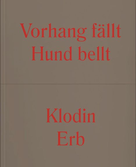 Klodin Erb: Klodin Erb, Buch
