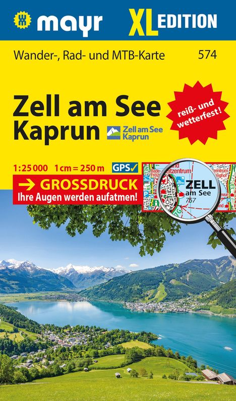 Mayr Wanderkarte Zell am See, Kaprun XL 1:25.000, Karten