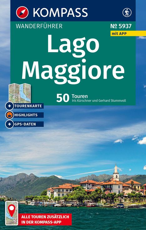 KOMPASS Wanderführer Lago Maggiore, 50 Touren mit Extra-Tourenkarte, Buch