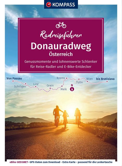 KOMPASS Radreiseführer Donauradweg Österreich, Buch