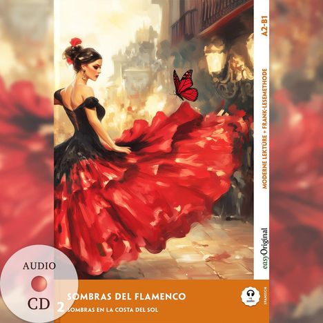 Elena Vallejo: Sombras del Flamenco - Spanische Krimi-Lektüre A2-B1 (+ Audio-CD), Buch