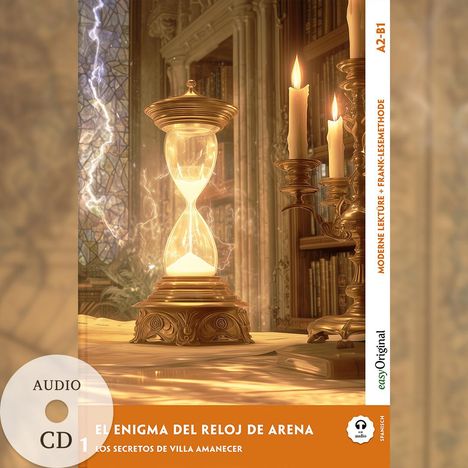Elena Vallejo: El Enigma del Reloj de Arena - Spanische Krimi-Lektüre A2-B1 (+ Audio-CD), Buch