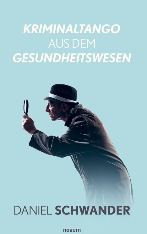 Text: "Cover, novum Verlag, novum". Geöffnetes Buch, bei dem die Seiten kunstvoll gewölbt sind.