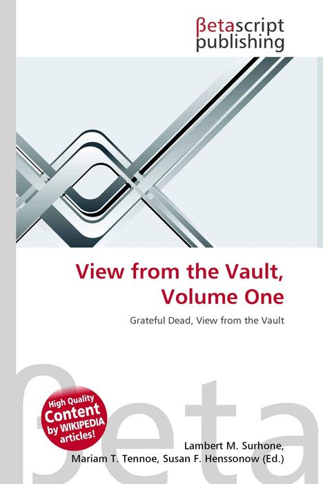 "View from the Vault, Volume One. Grateful Dead, View from the Vault." Illustration mit grauen und blauen Linien.