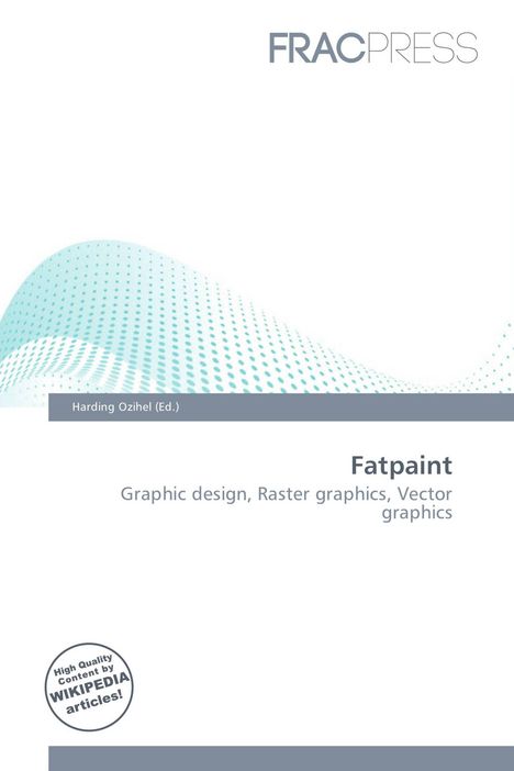 Texte: Harding Ozihel (Ed.), Fatpaint, Graphic design, Raster graphics, Vector graphics. Oben links ein modernes Logo.