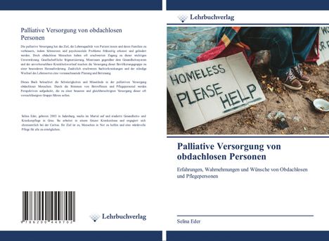 Selina Eder: Palliative Versorgung von obdachlosen Personen, Buch