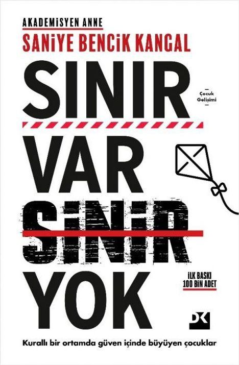 Buchtitel: "SINIR VAR SINIR YOK" von Saniye Bencik Kangal. Illustration: Ein stilisierter Drachen.