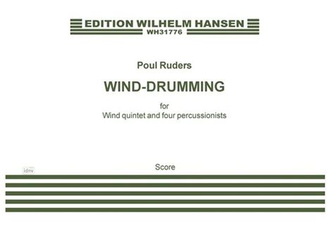 Poul Ruders: Poul Ruders: Wind-Drumming (Score), Noten