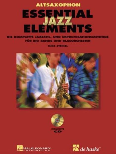 Essential Jazz Elements, für Altsaxophon, m. 2 Audio-CDs, Noten