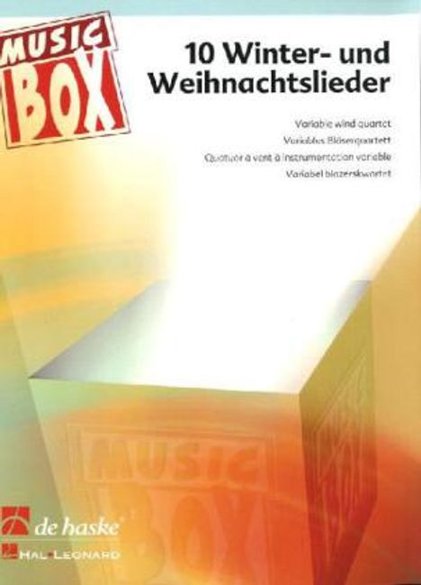 10 Winter- und Weihnachtslieder, für variables Bläserquartett, Partitur u. Einzelstimmen, Noten