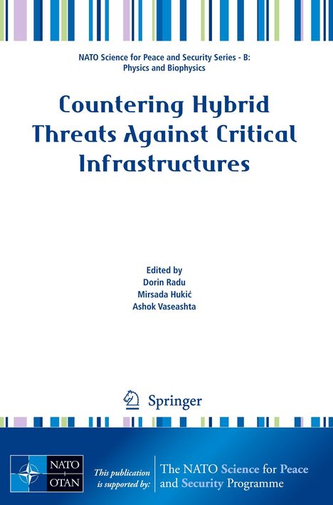 "Countering Hybrid Threats Against Critical Infrastructures," edit. Dorin Radu, Mirsada Hukić, Ashok Vaseashta. Springer, NATO-Logo.