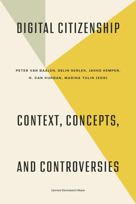 Titel: Digital Citizenship. Autoren: Peter Van Baalen, Selin Gerlek, Jakko Kemper. Beige-gelbe geometrische Form.