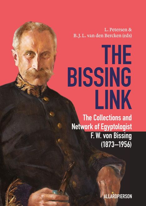 Titel: THE BISSING LINK. Porträt eines Mannes in Uniform mit Schnurrbart und Pfeife.