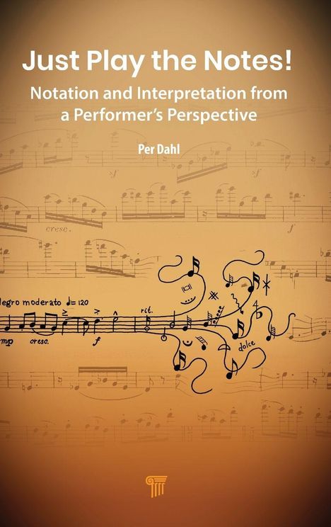 „Just Play the Notes! Notation and Interpretation from a Performer’s Perspective“ von Per Dahl. Notizen auf beigem Hintergrund.