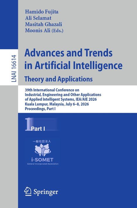"Advances and Trends in Artificial Intelligence: Theory and Applications". Grauer und blauer Hintergrund, Springer-Logo.