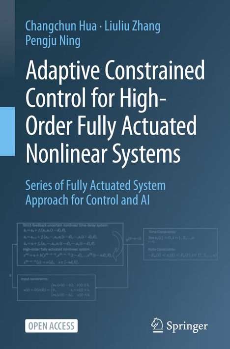 Adaptive Constrained Control for High-Order Fully Actuated Nonlinear Systems. Rechteck mit Formeln. Springer-Logo.