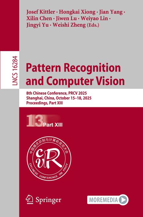 Josef Kittler und andere präsentieren "Pattern Recognition and Computer Vision". 8. Konferenz, PRCV 2025, Shanghai, Oktober.